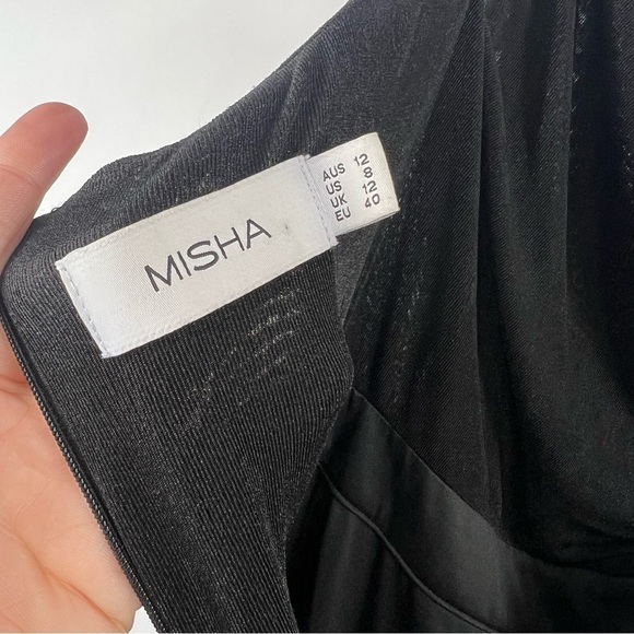 Misha Moira Cowl Neck Jumpsuit in Black Size 8 Revolve - Picture 7 of 12